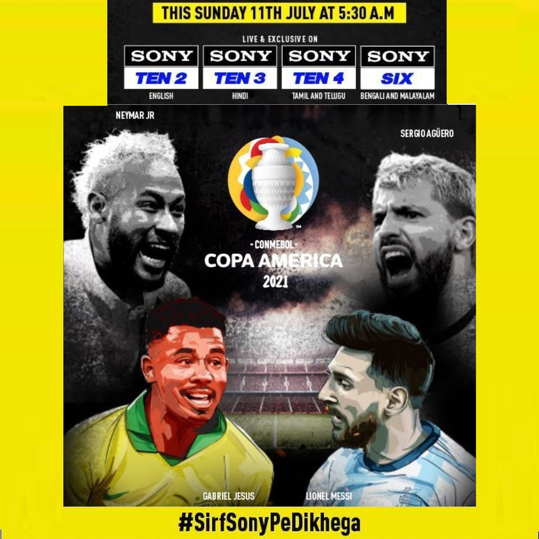 Copa America Final Argentina Vs Brazil Live Telecast On Sony Sports Network