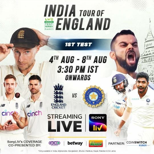 India Tour Of England 2021 On Sony Pictures Sports Network Channels And