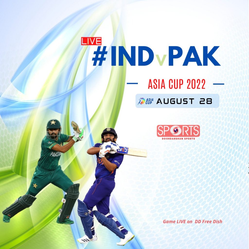 India Vs Pakistan Asia Cup 2022 Match Live Coverage on Star Sports and ...