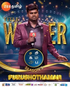 Purushothaman Palani is The winner of Saregamapa Season 3