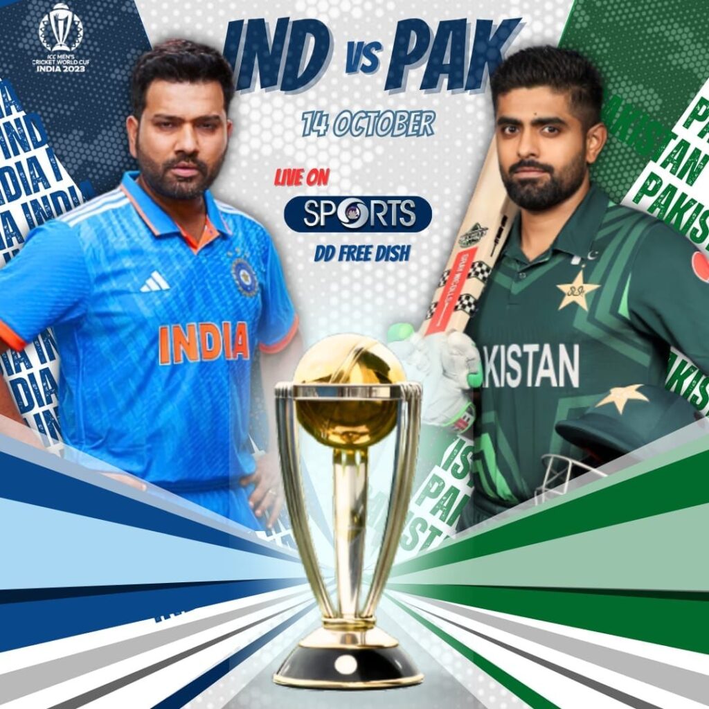 India Vs Pakistan World Cup Match Live On DD Sports,Star Sports