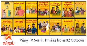 Vijay TV Serial Timing