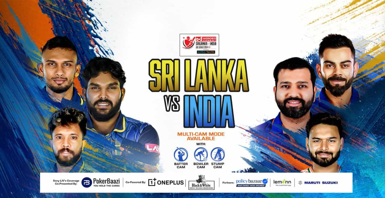 India Vs Sri Lanka ODI Live Streaming on SonyLIV