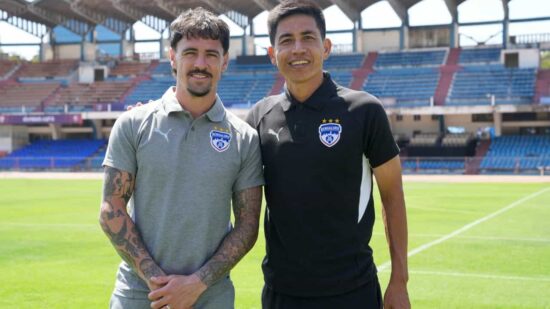 BFC Forward Ryan Williams with Head Coach Renedy Singh