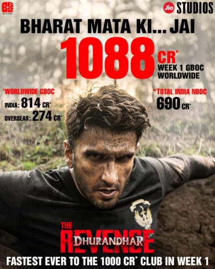 Dhurandhar Movie 1088 Cr Collection