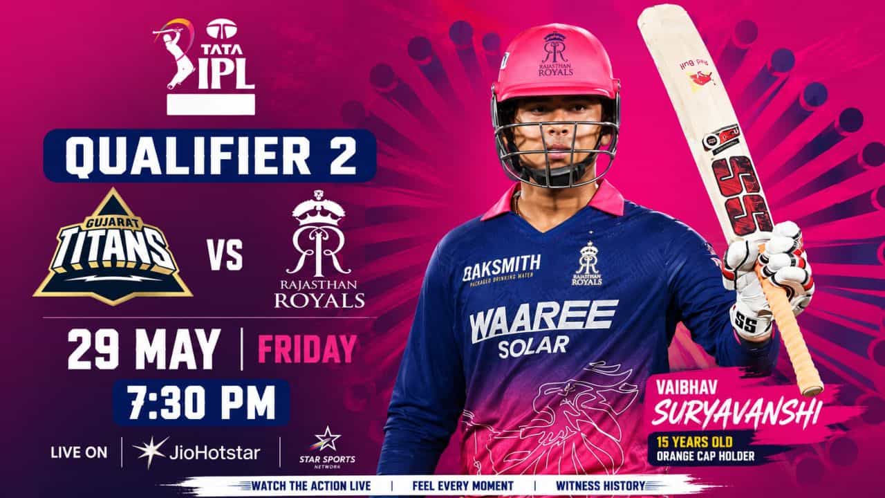 IPL Live Today: How Can Gujarat Titans Stop Vaibhav Suryavanshi in Qualifier 2 Against Rajasthan Royals?