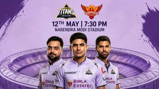 Gujarat Titans In Lavender Jersey