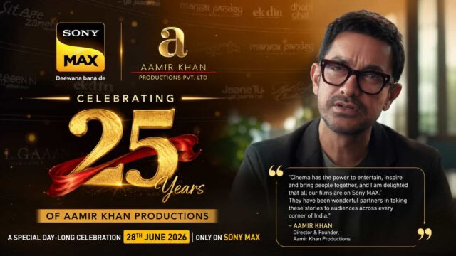 Sony MAX Celebrates 25 Years of Aamir Khan Productions with a Special Day-Long Film Festival