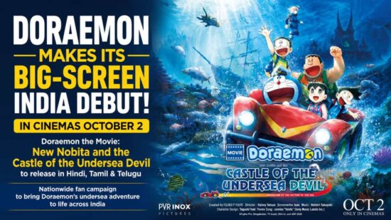 Doraemon the Movie: New Nobita and the Castle of the Undersea Devil Set for India Release on October 2