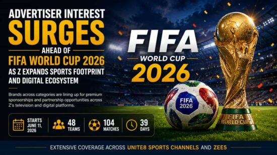 Advertiser Interest Surges Ahead of FIFA World Cup 2026 as Z Expands Unite8 Sports and Zee5 Ecosystem