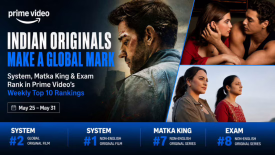 Prime Video Global Top 10 Rankings Highlight the Growing Popularity of Indian Originals
