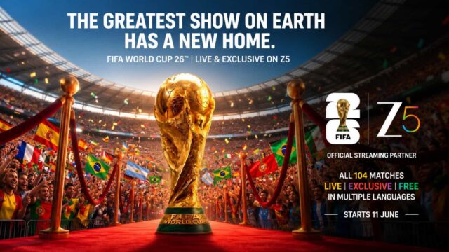 ZEE5 To Deliver FIFA World Cup 2026 in 4 Languages with Football Greats ZEE5 To Deliver FIFA World Cup 2026 in 4 Languages with Football Greats