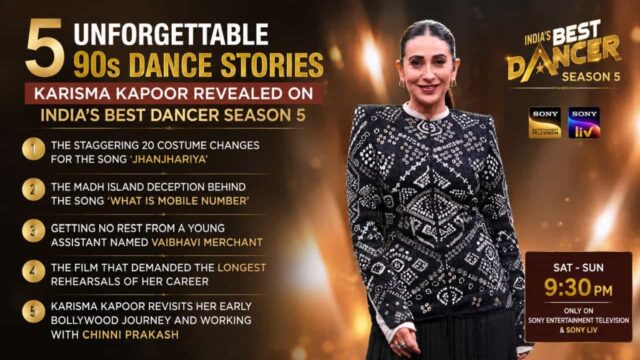 Karisma Kapoor Reveals 5 Unforgettable 90s Dance Stories on India's Best Dancer 5 Karisma Kapoor Reveals 5 Unforgettable 90s Dance Stories on India's Best Dancer 5