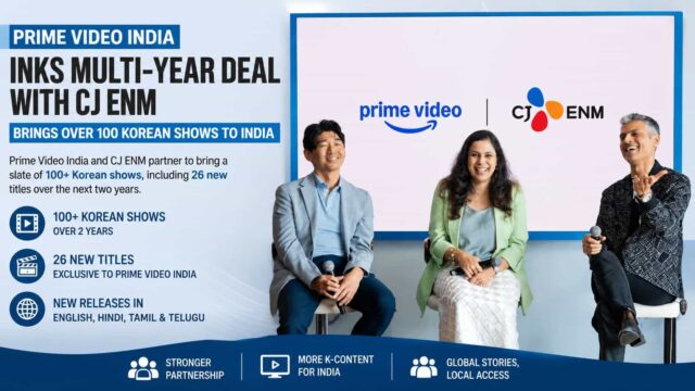 Prime Video India Expands Korean Content Library with Multi-Year CJ ENM Partnership